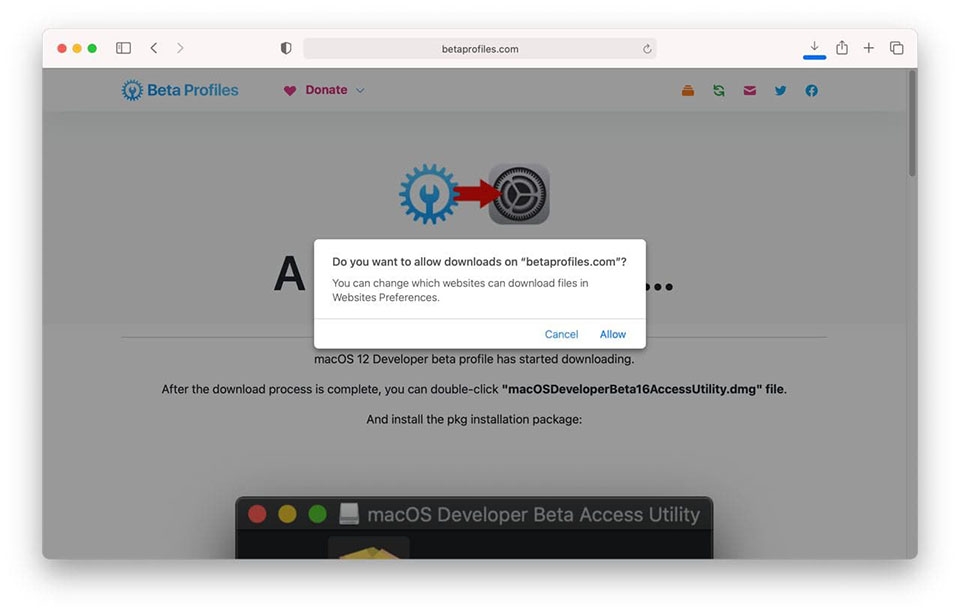 Tải chứng chỉ của macOS Monterey