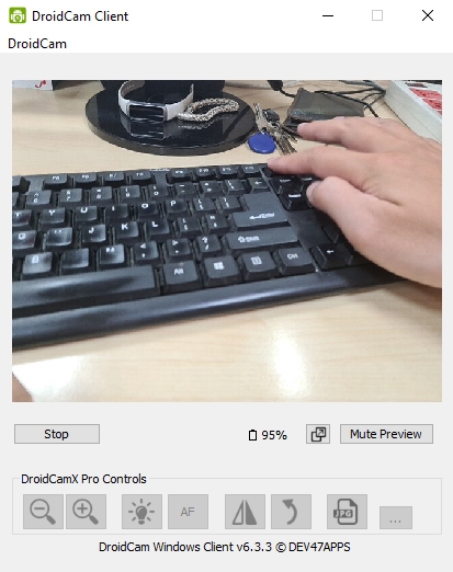 kết nối camera điện thoại với máy tính 3