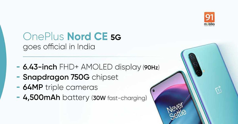 OnePlus Nord CE 5G ra mắt (ảnh 2)