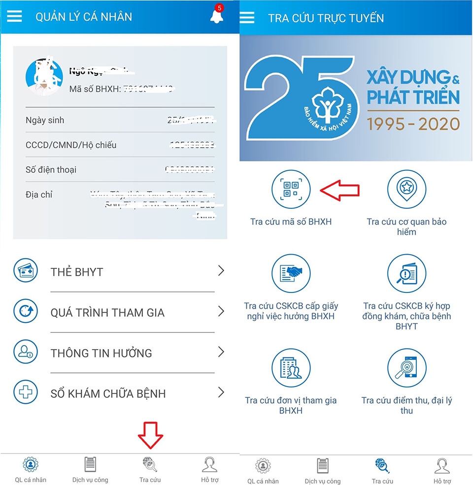 Tra cứu mã số BHXH