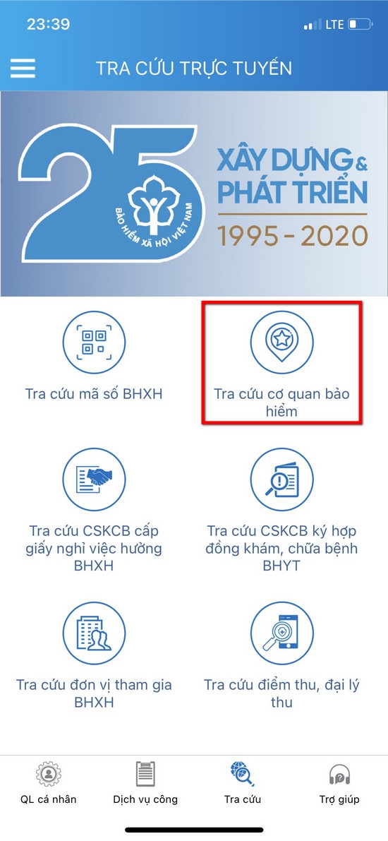 Cách tra cứu Cơ quan bảo hiểm gần nhất (3)
