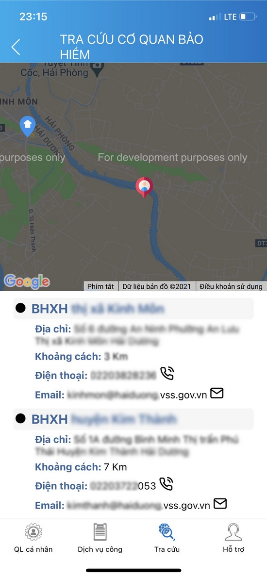 Cách tra cứu Cơ quan bảo hiểm gần nhất (4)