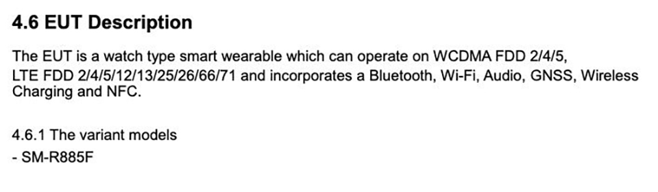 Galaxy Watch 4 đạt chứng nhận FCC (ảnh 4) Galaxy Watch 4 đạt chứng nhận FCC (ảnh 4)