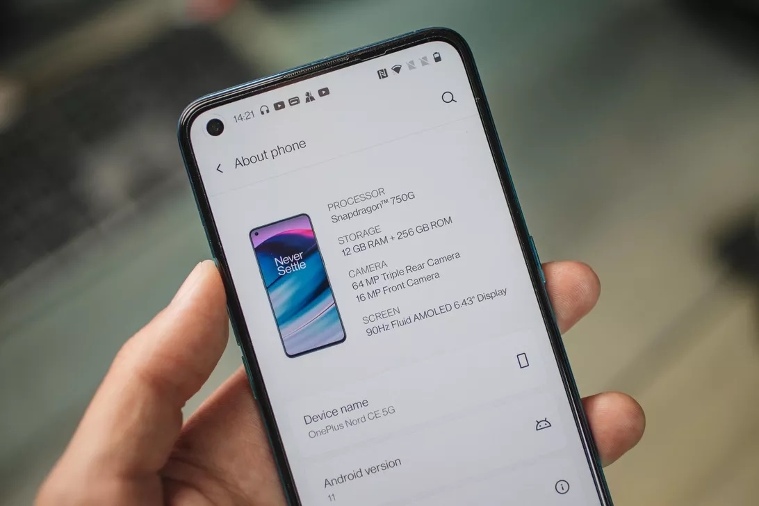 Cấu hình OnePlus Nord CE