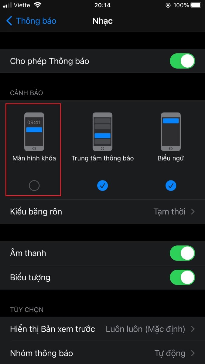 Cách tắt sáng màn hình iPhone khi có thông báo đến (4)