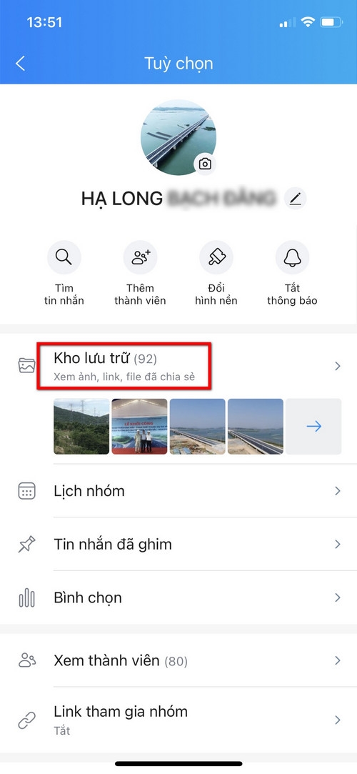 Hướng dẫn tìm hình ảnh trong tin nhắn từ Zalo trên điện thoại (2)