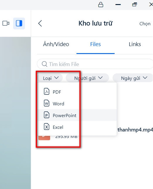 Hướng dẫn tìm hình ảnh trong tin nhắn từ Zalo trên máy tính (4)