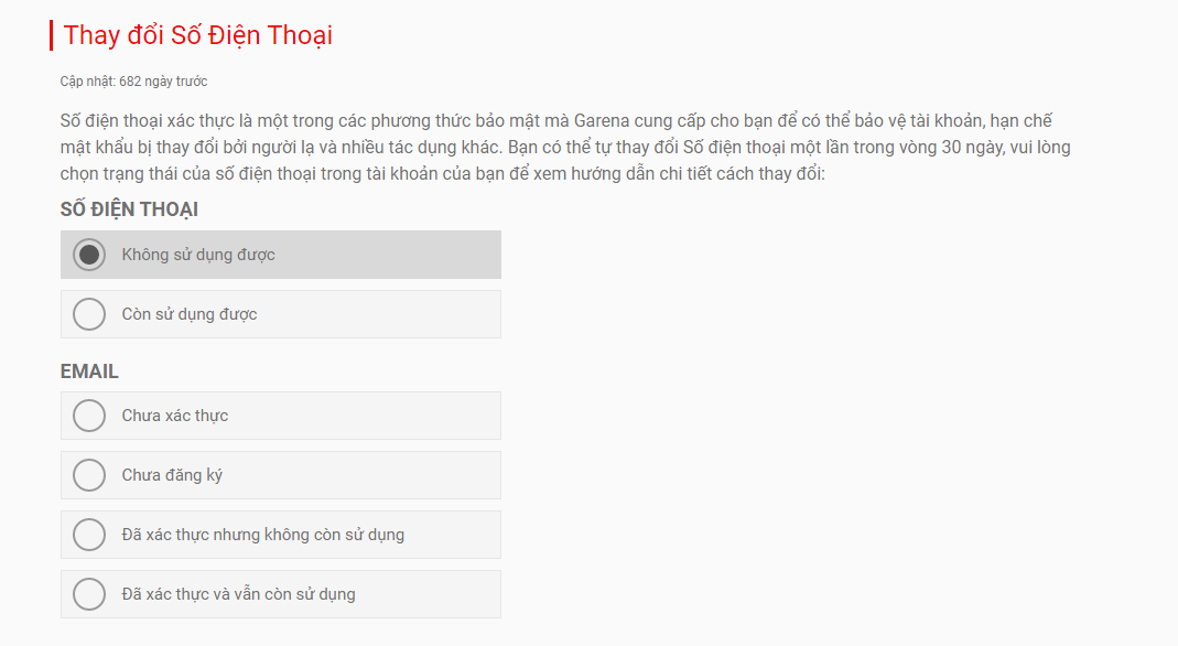Hướng dẫn thay đổi số điện thoại Garena đơn giản và dễ hiểu (2)