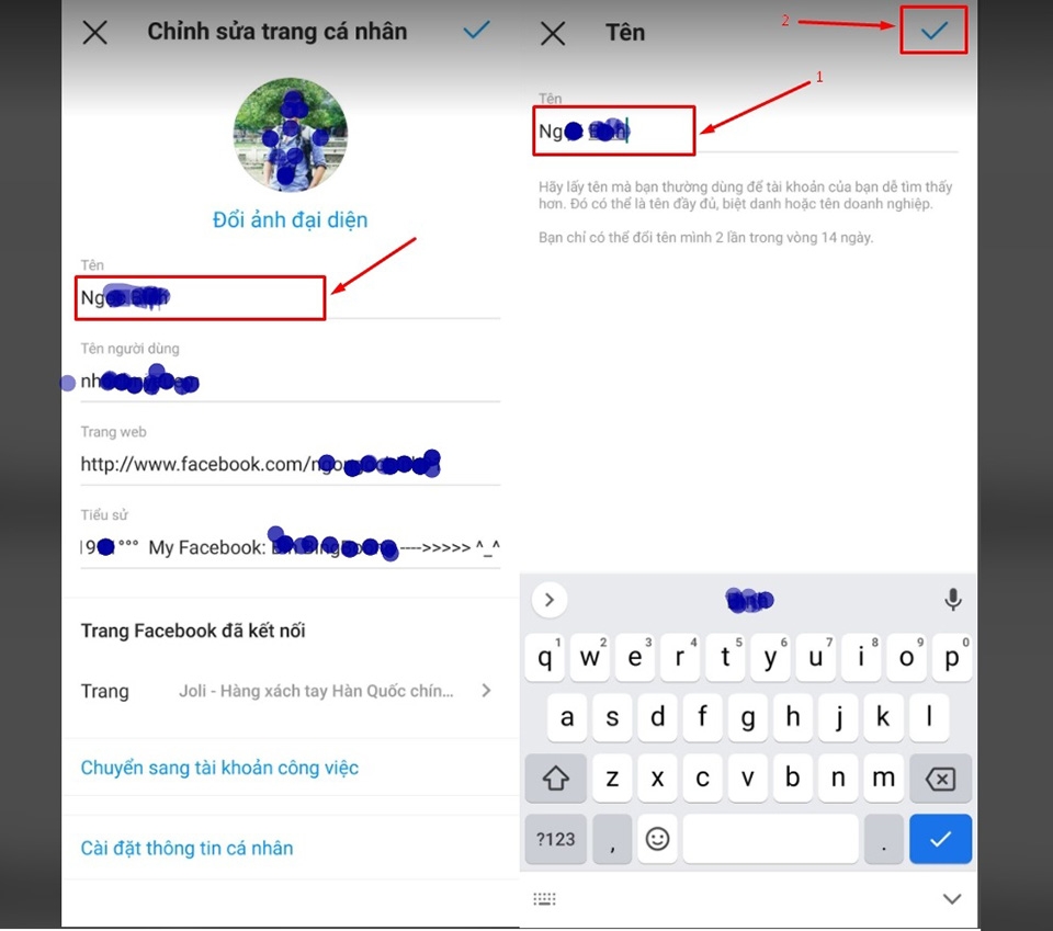 nhập vào tên mà bạn muốn thay đổi