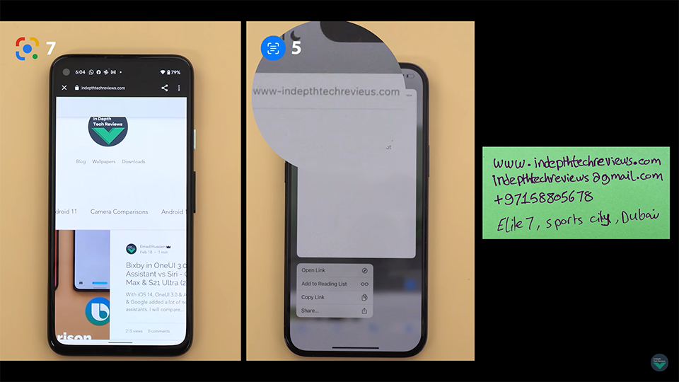 So sánh tính năng Live Text trên iOS 15 và Google Lens trong Android 12 (ảnh 1)