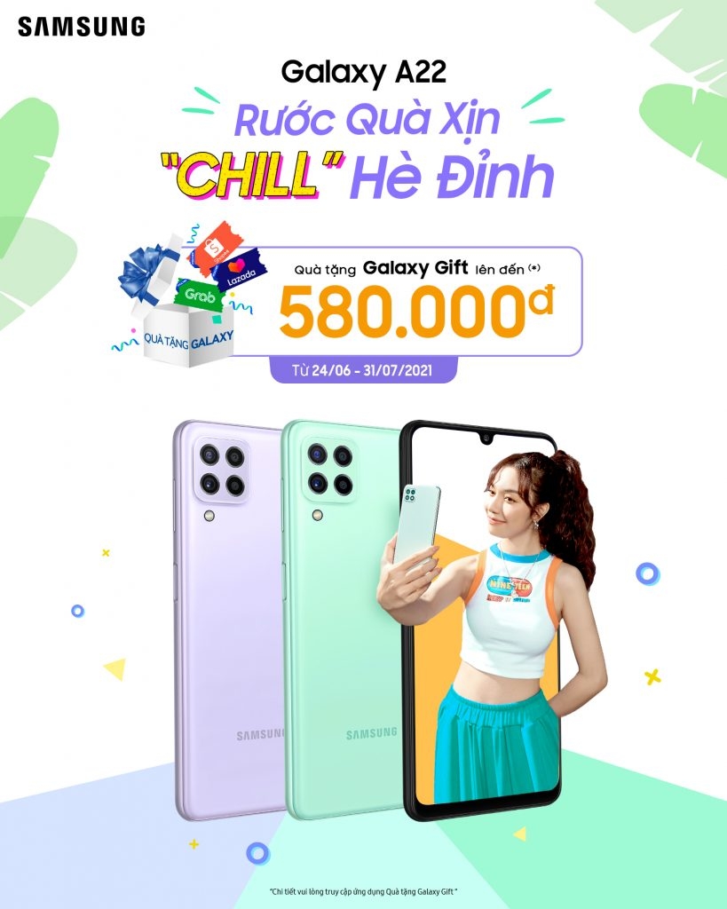 Samsung Galaxy A22 ra mắt