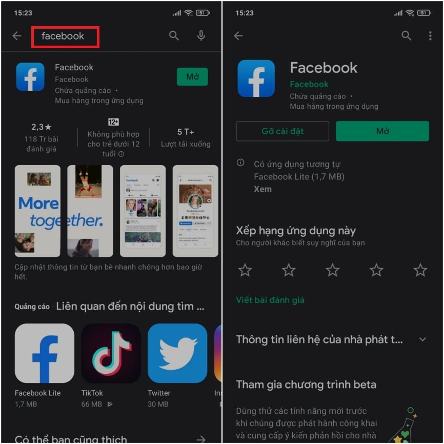 Sửa lỗi không thể lưu ảnh trên Facebook về điện thoại (10)
