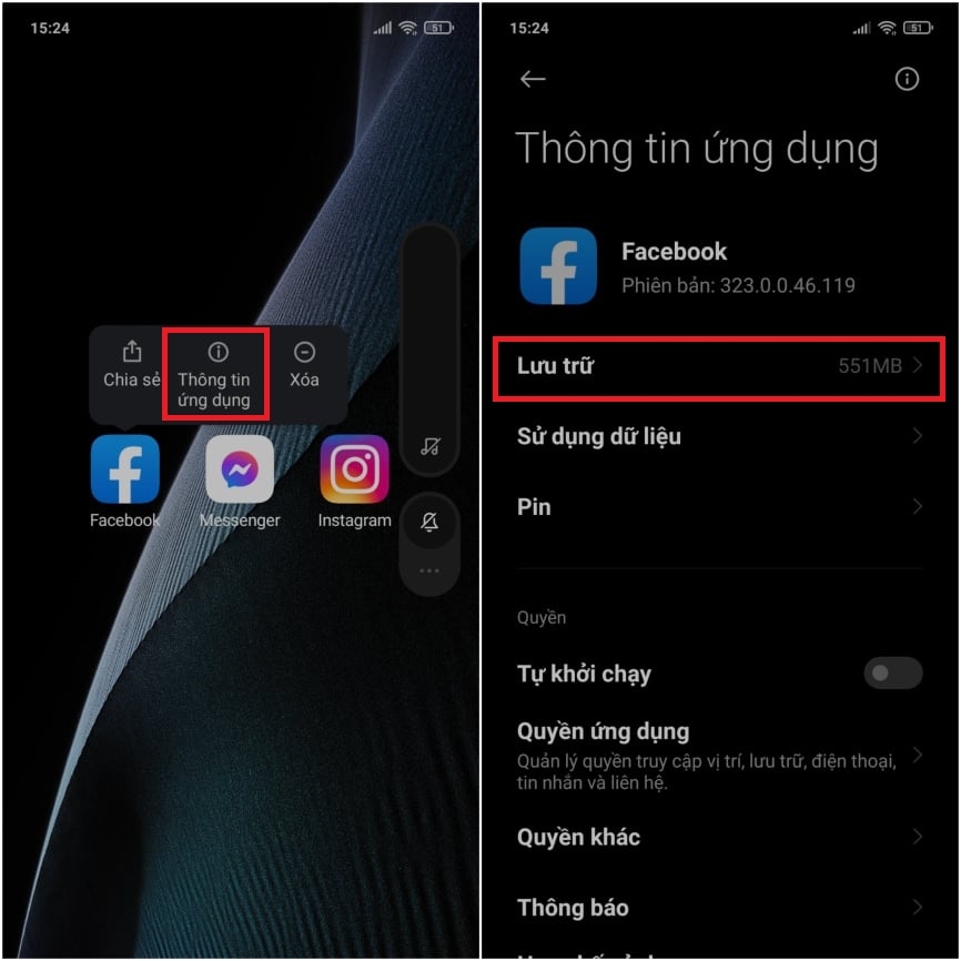Sửa lỗi không thể lưu ảnh trên Facebook về điện thoại (13)