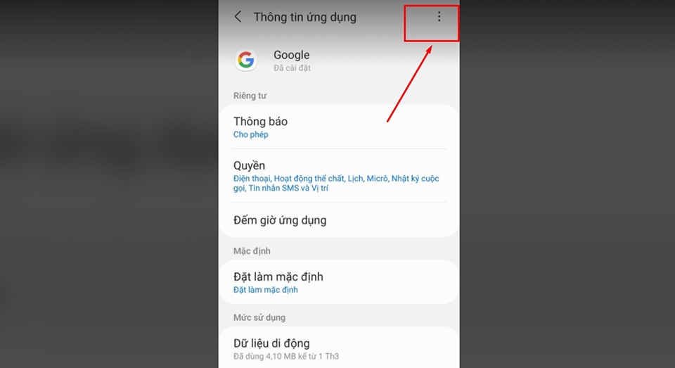 truy cập vào dấu ba chấm truy cập vào dấu ba chấm