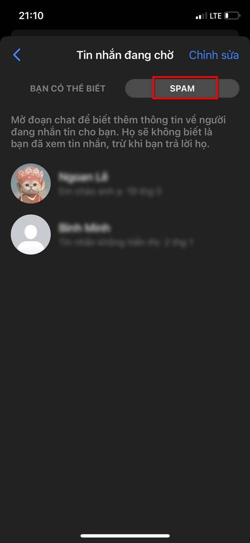 Cách xem tin nhắn bị ẩn trong Messenger (6)