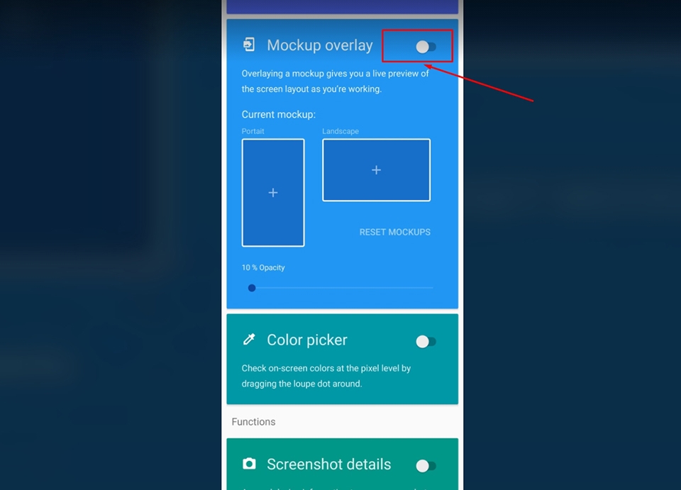 mục Mockup overlay mục Mockup overlay