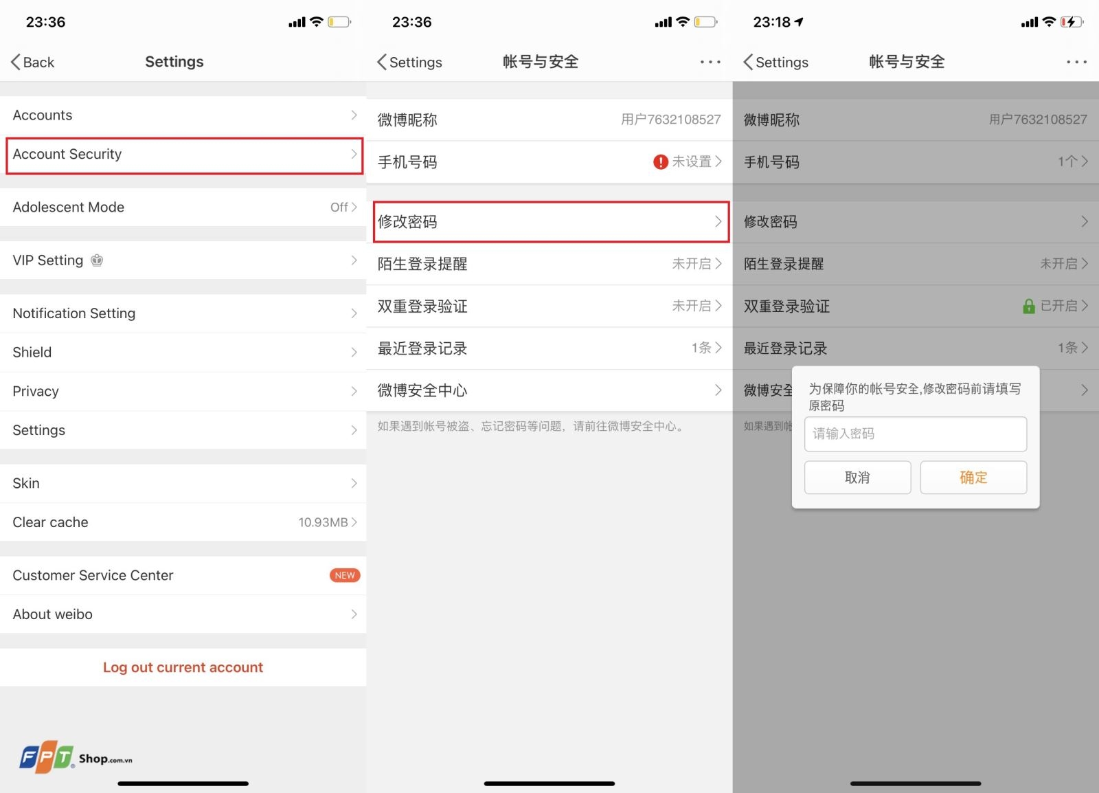 Cách sử dụng Weibo