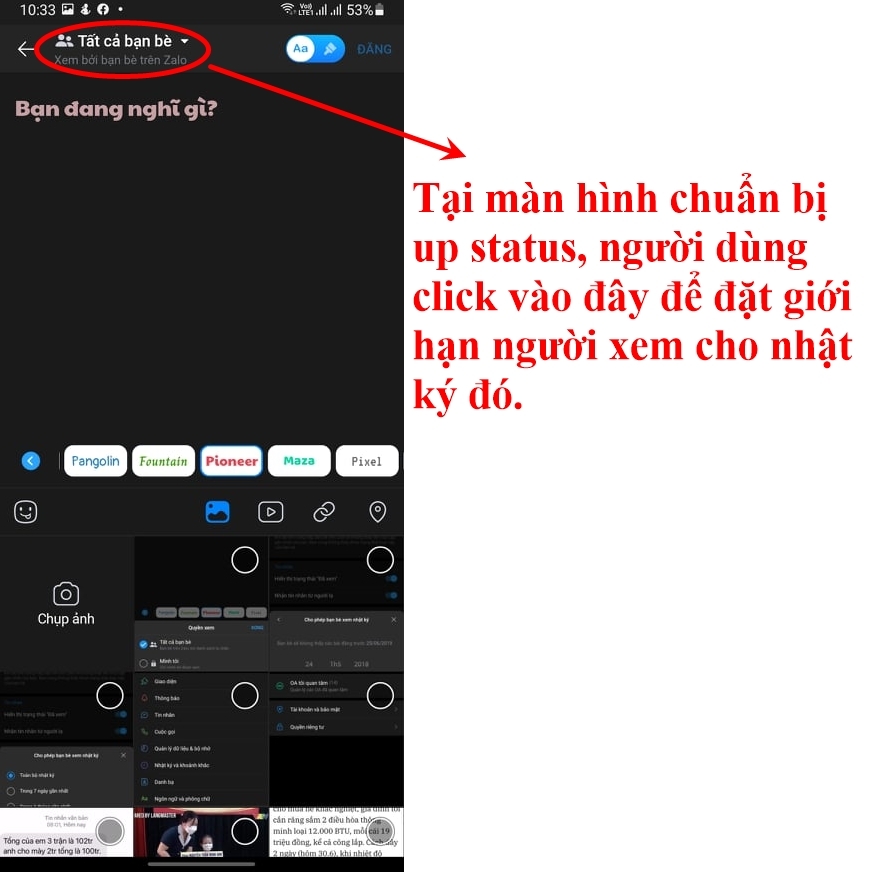 Bước đầu tiên để giới hạn người xem cho từng nhật ký cụ thể