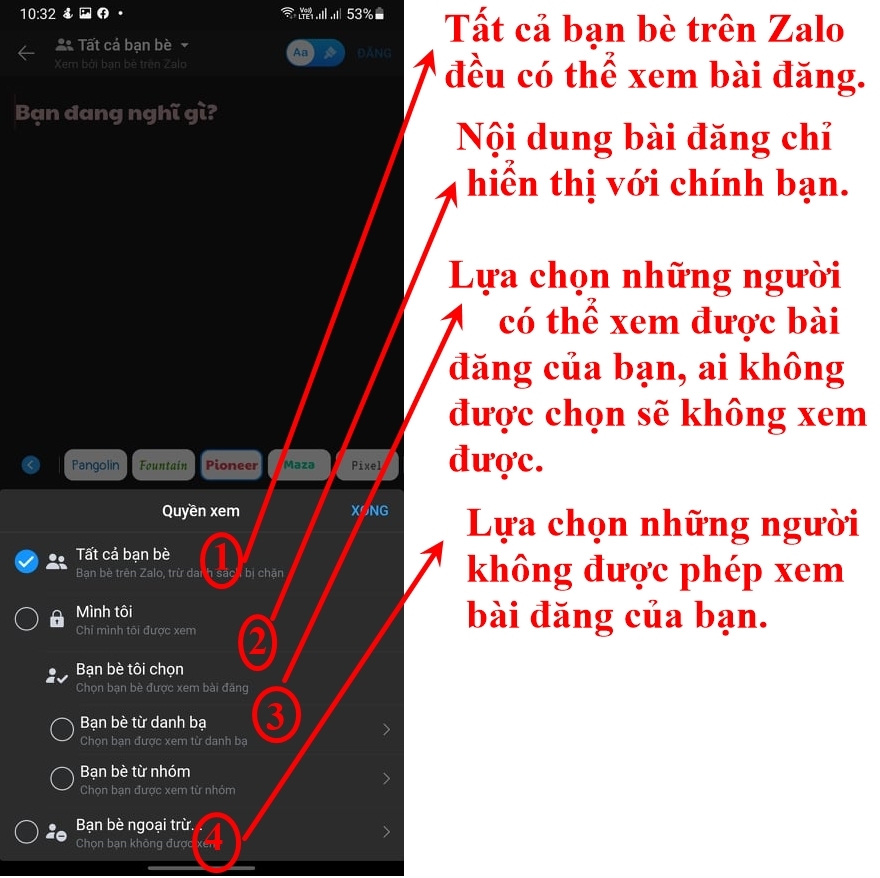 Lựa chọn thao tác tiếp theo bạn muốn thực hiện