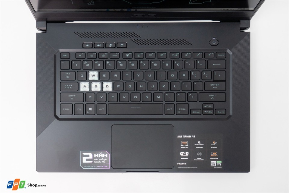 Đánh giá Asus TUF Gaming Dash F15 FX516PM