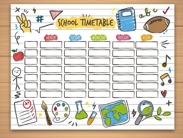 Xây dựng thời gian biểu phù hợp