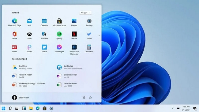 Thiết kế giao diện mới trên Windows 11