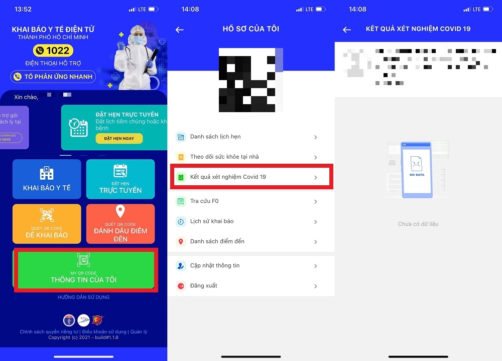 Kiểm tra lịch sử tiêm trên ứng dụng Y Tế HCM
