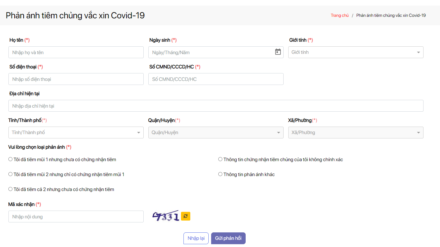 Cập nhật COVID-19