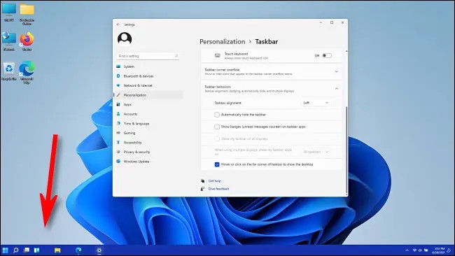 Cách di chuyển các biểu tượng trên Taskbar sang trái trên Windows 11 (6)
