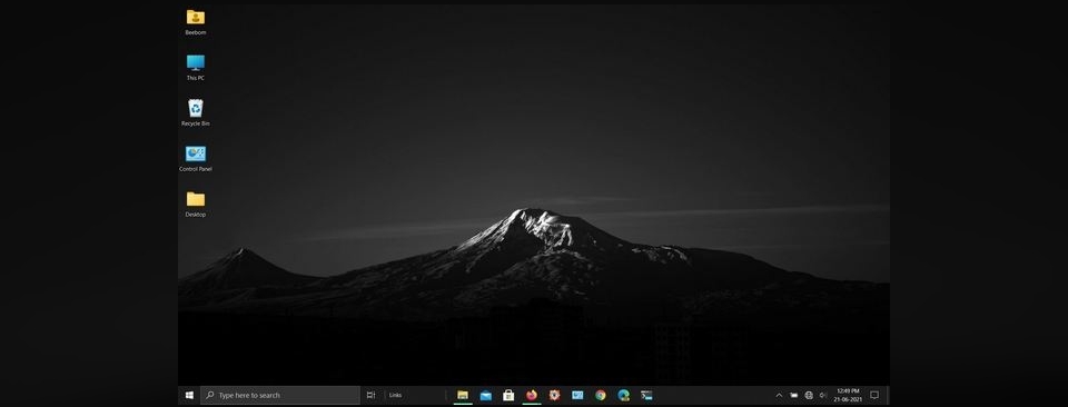 Căn chỉnh biểu tượng Taskbar