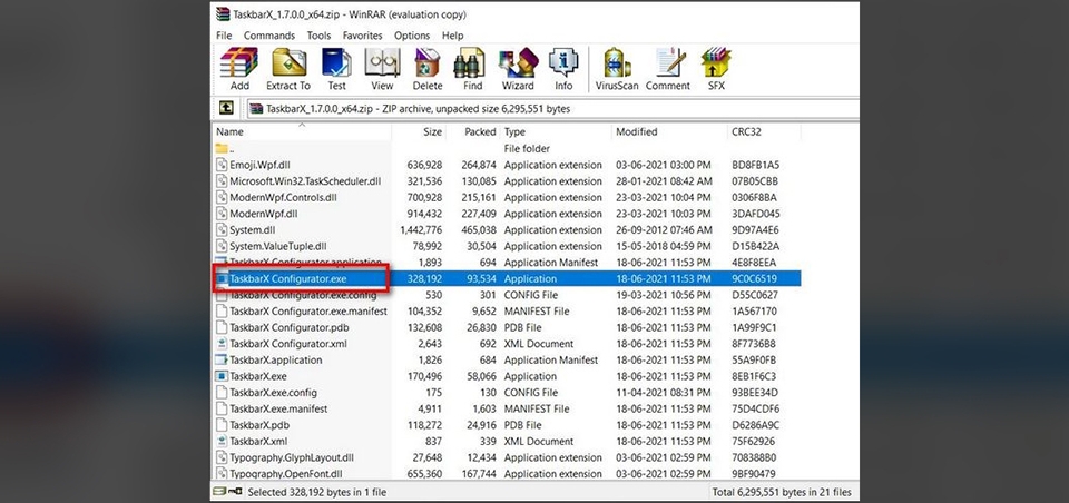 Sử dụng ứng dụng TaskBarX