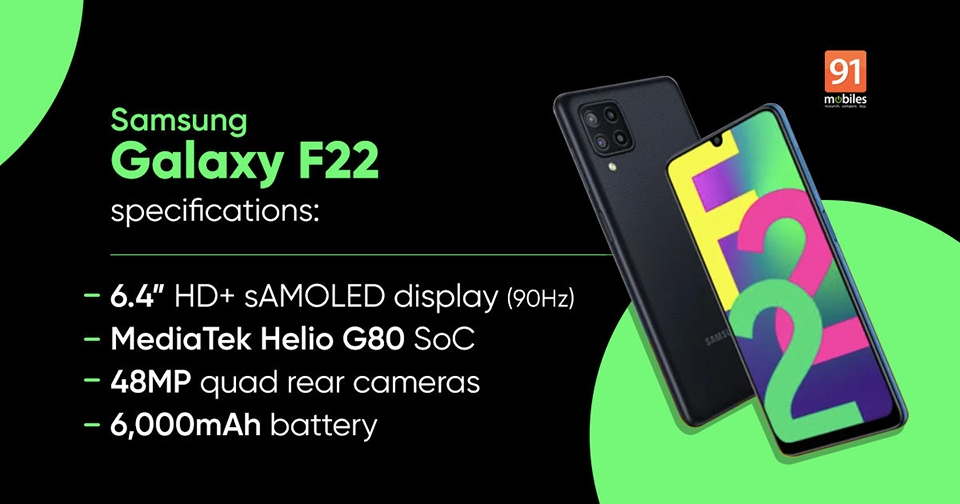 Cấu hình Galaxy F22 Cấu hình Galaxy F22