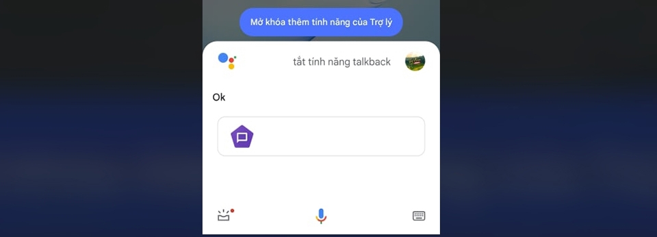 xác nhận đã tắt tính năng