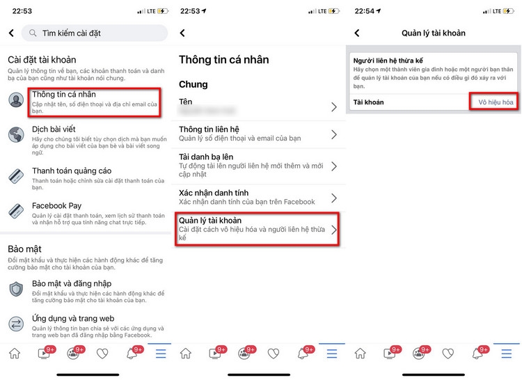 Cách khoá Facebook tạm thời trên điện thoại (2)