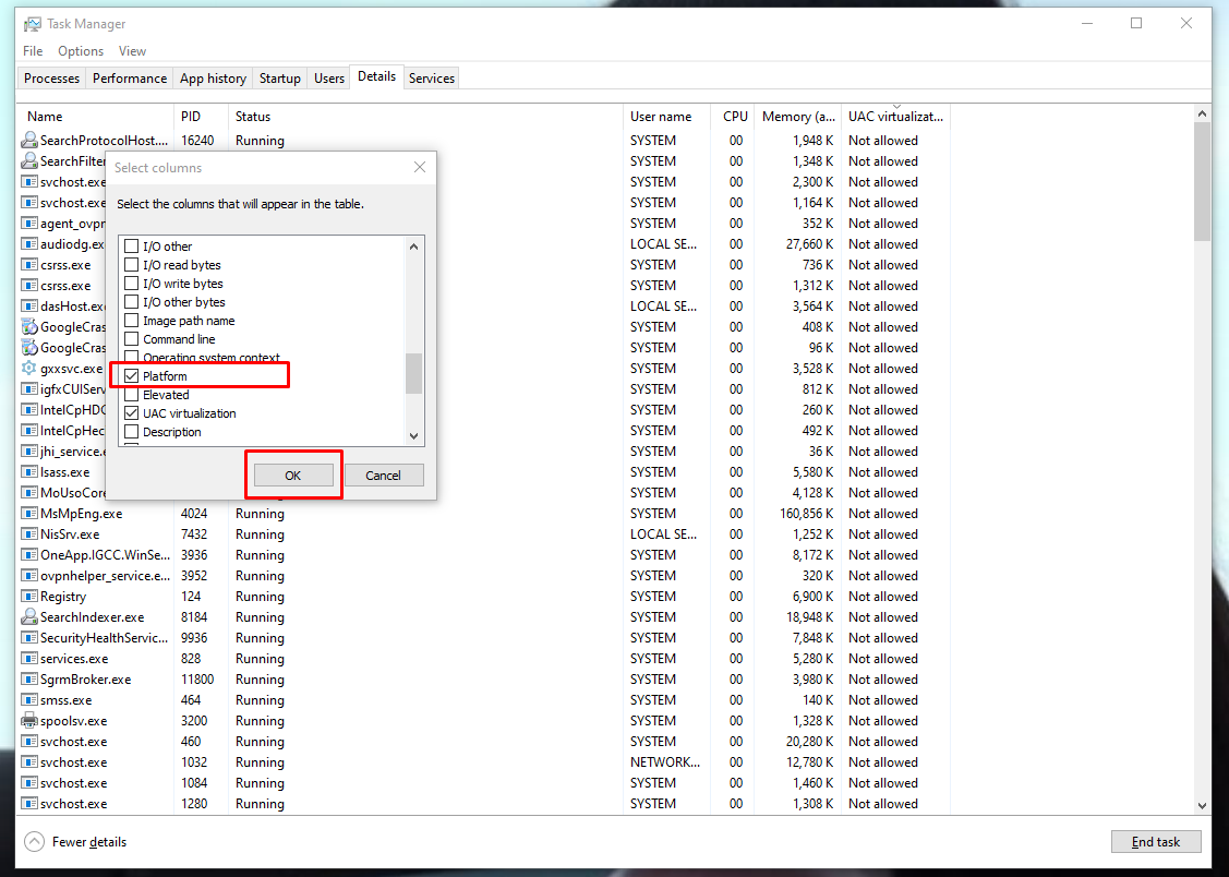kiểm tra ứng dụng 32 bit hay 64 bit bước 4