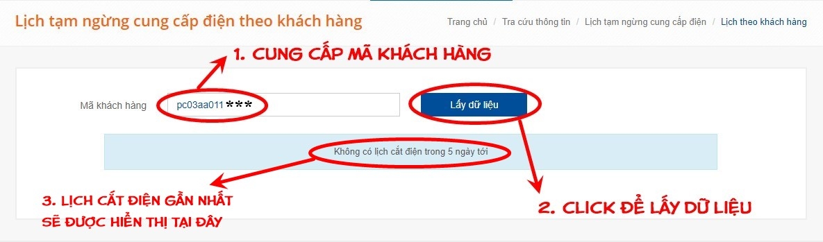 Nhập đầy đủ dữ liệu để nhận được kết quả