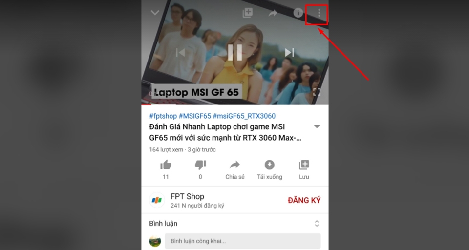tùy chọn cài đặt video tùy chọn cài đặt video