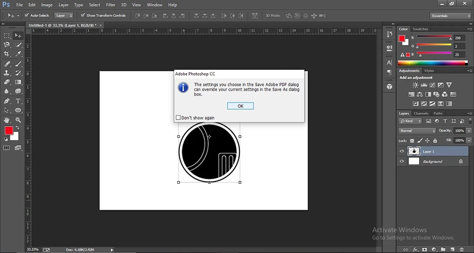 Lưu file ở định dạng Photoshop PDF Lưu file ở định dạng Photoshop PDF