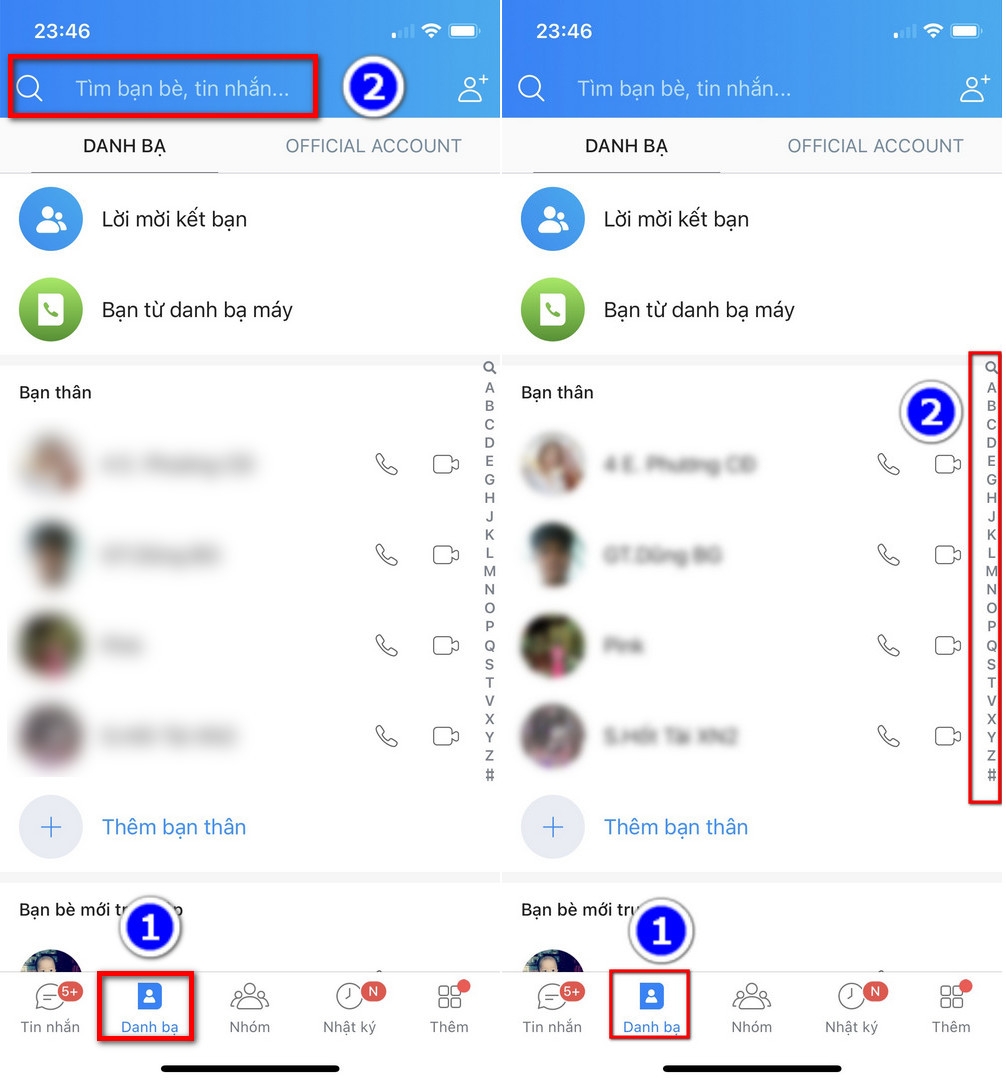 Cách xem số điện thoại ẩn trên Zalo