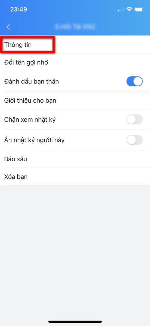 Cách xem số điện thoại ẩn trên Zalo