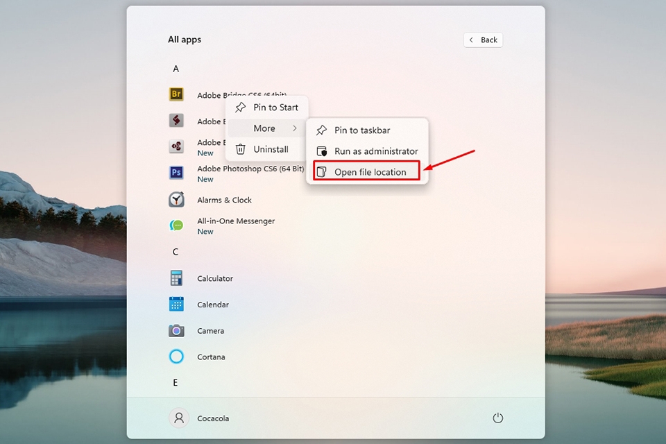 màn hình desktop Windows 11