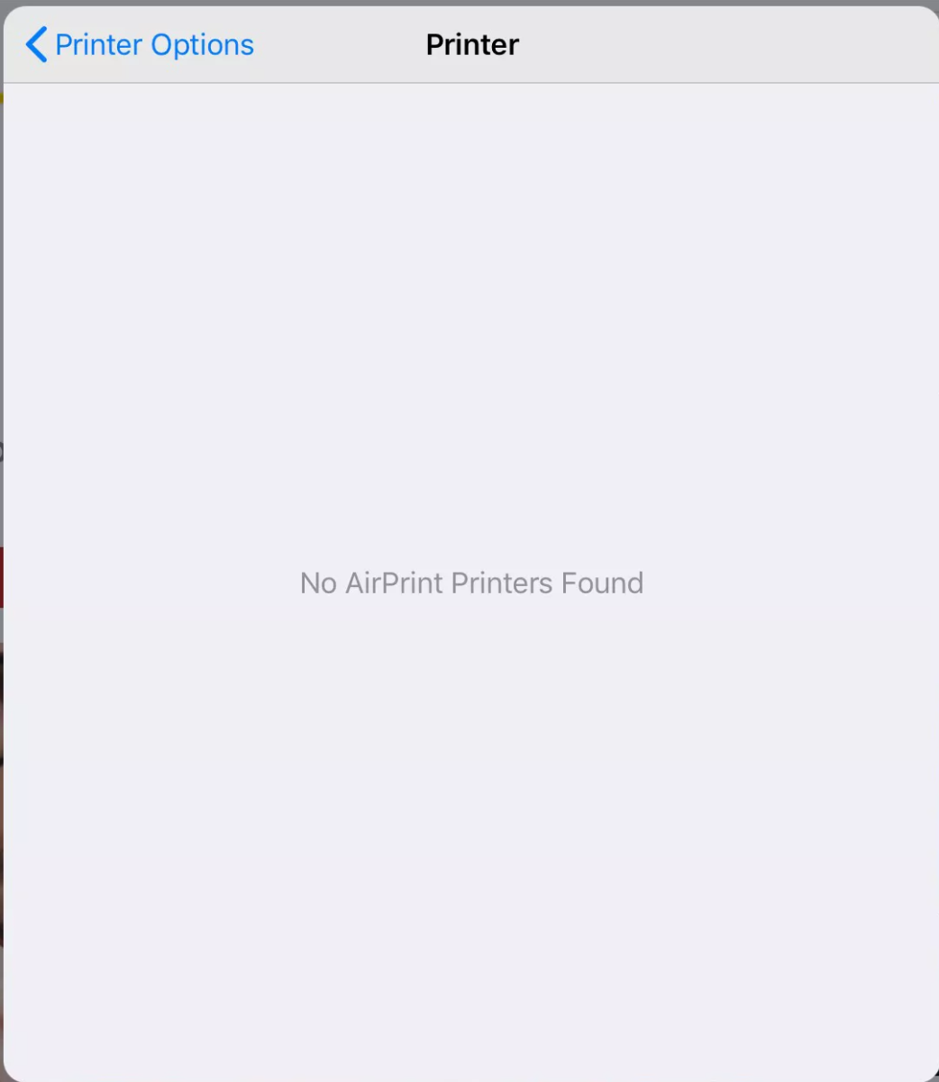 Hướng dẫn sửa lỗi iPad không in hoặc không thể tìm thấy máy in