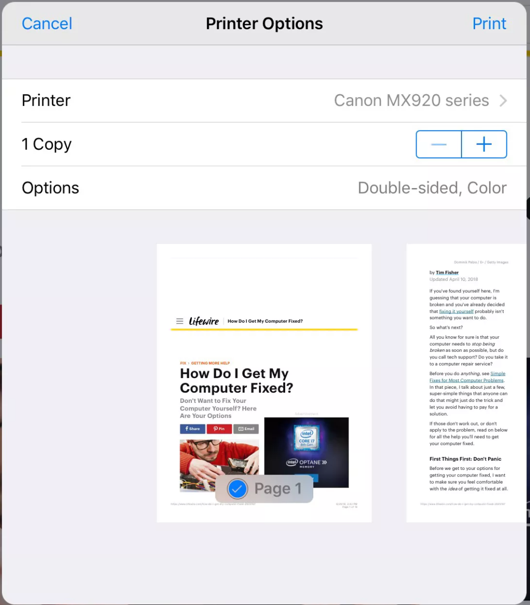 Hướng dẫn sửa lỗi iPad không in hoặc không thể tìm thấy máy in