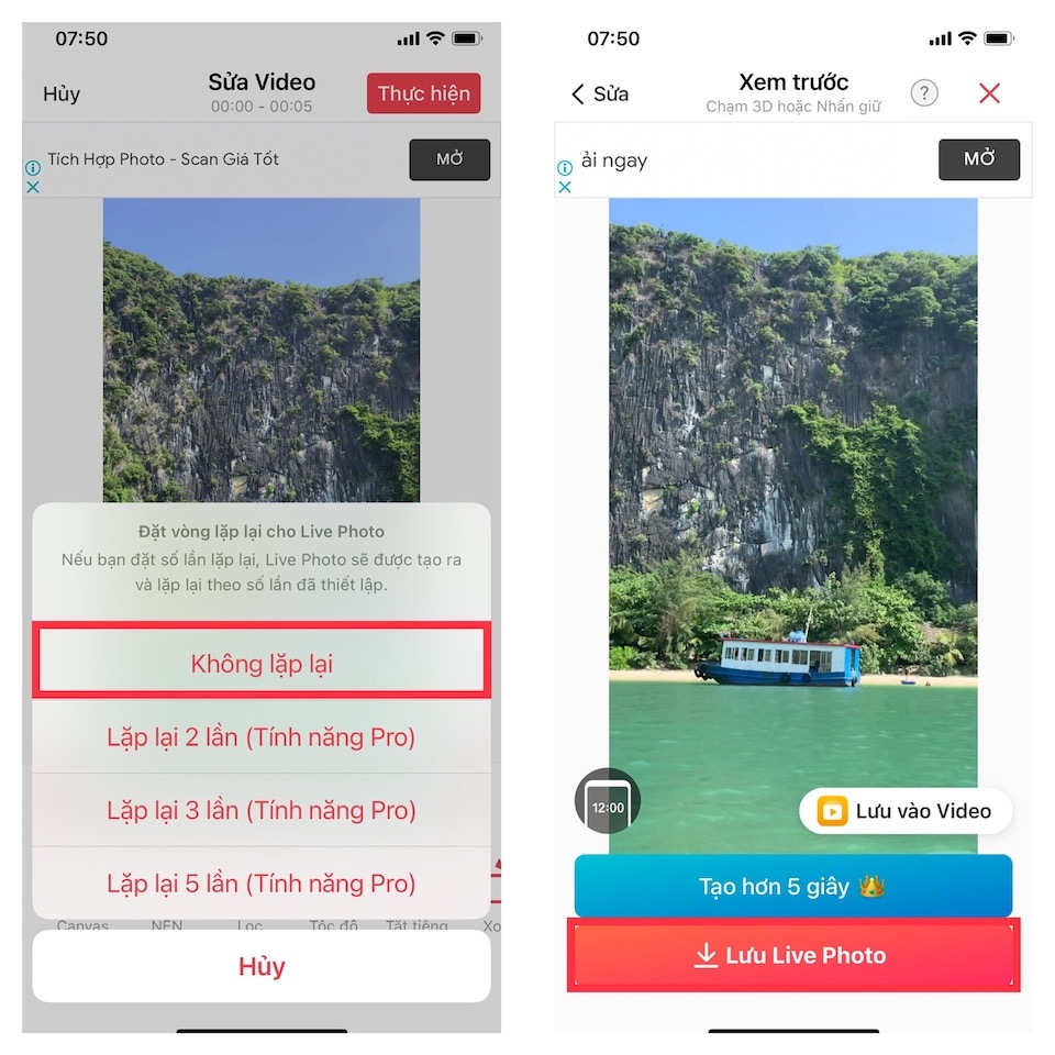 Hướng dẫn cách làm hình nền video cho iPhone (2)