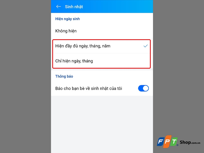 Tắt thông báo sinh nhật trên Zalo - hình 5