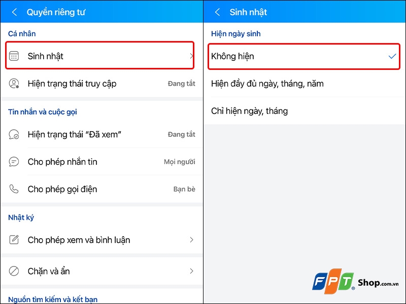 Tắt thông báo sinh nhật trên Zalo - hình 8