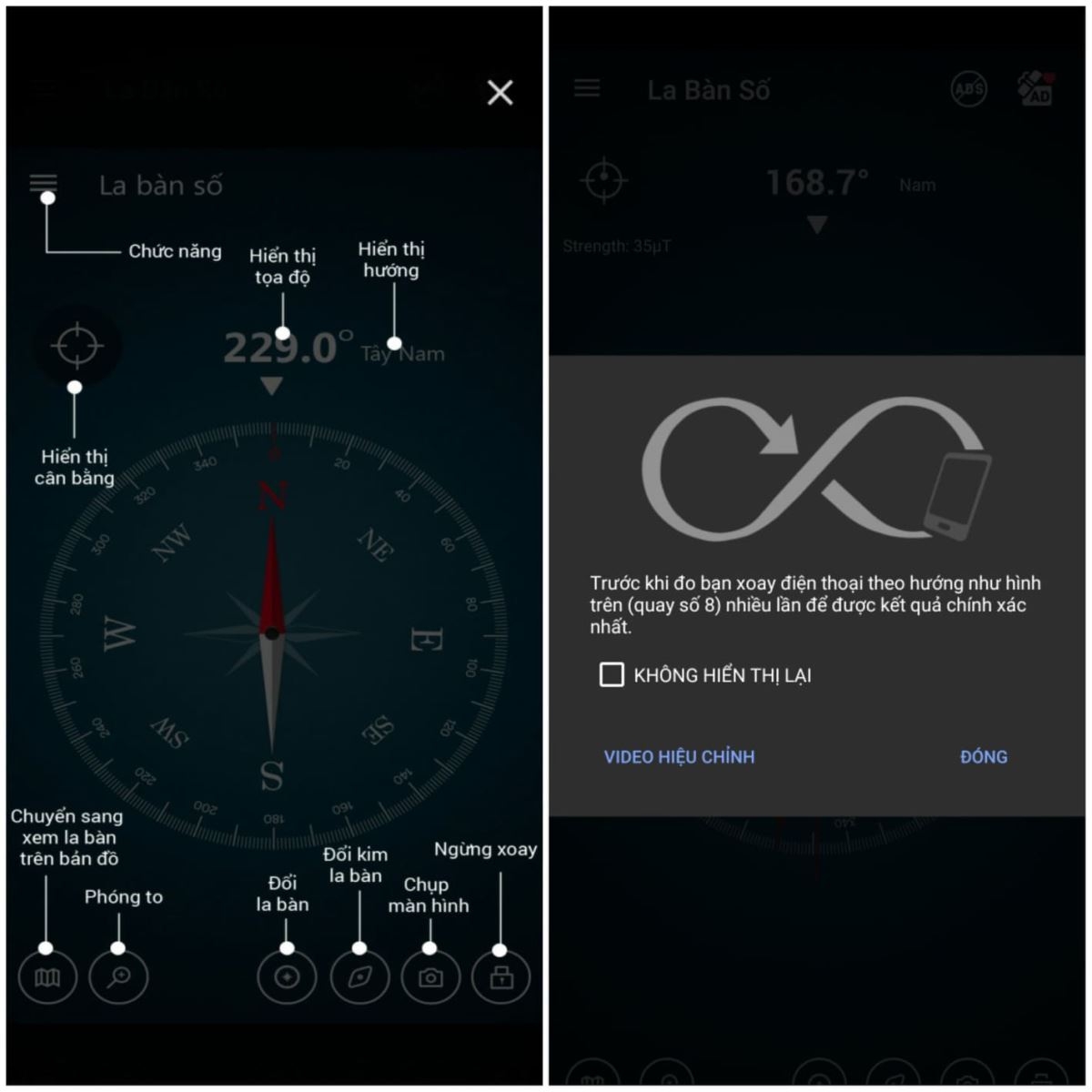 Hướng dẫn cách sử dụng la bàn trên smartphone Samsung (4)