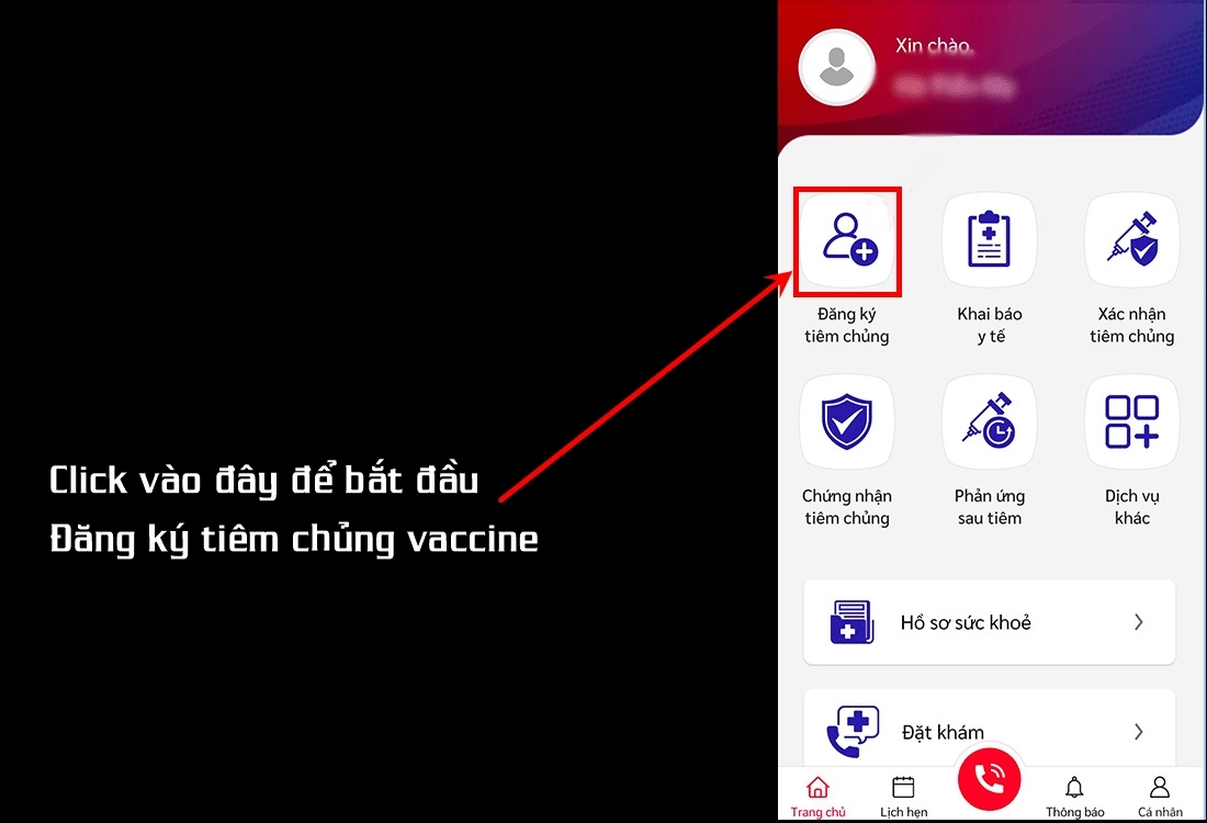 Click vào đây để đăng ký tiêm vaccine Covid-19
