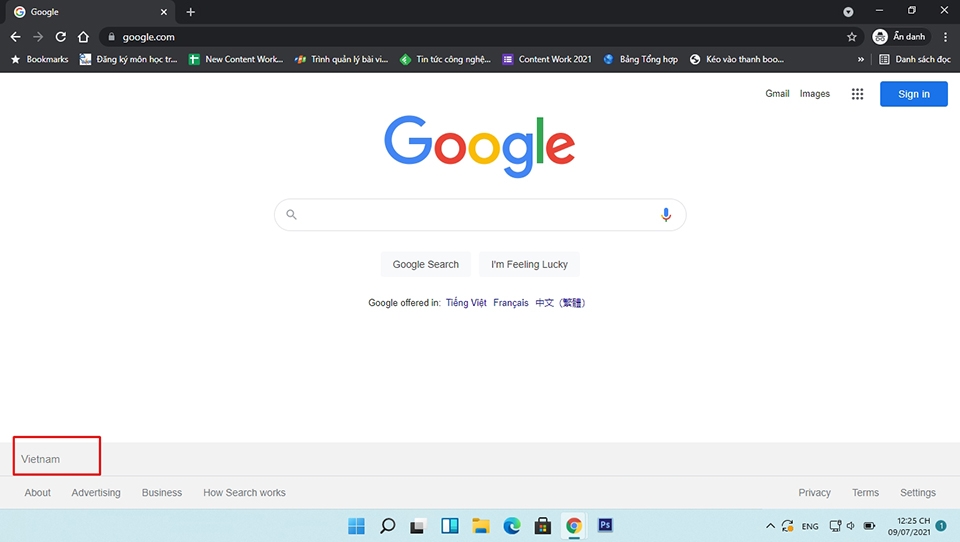 Tìm kiếm trên Google