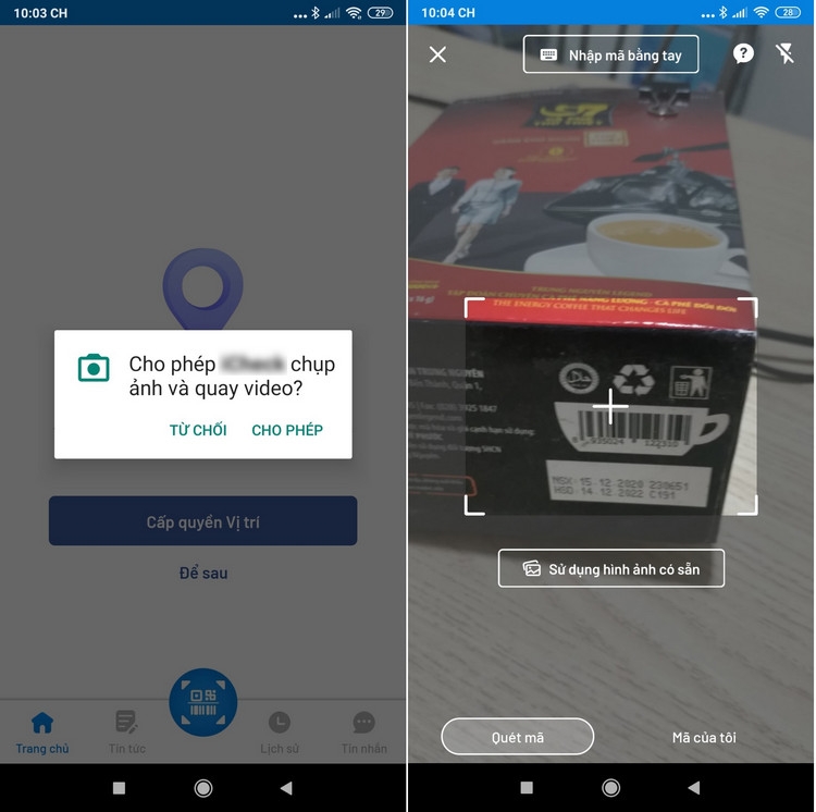 Cách kiểm tra mã vạch sản phẩm bằng điện thoại (2)